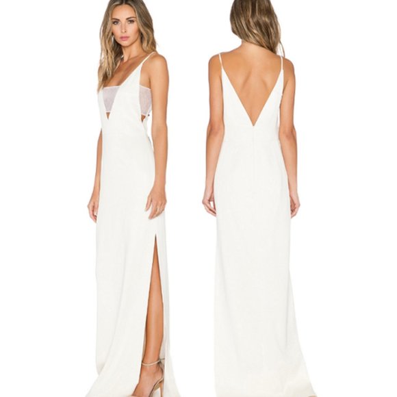 NEW* Grace MMXIII Brian Maxi Dress Lined  - White - Picture 3 of 14